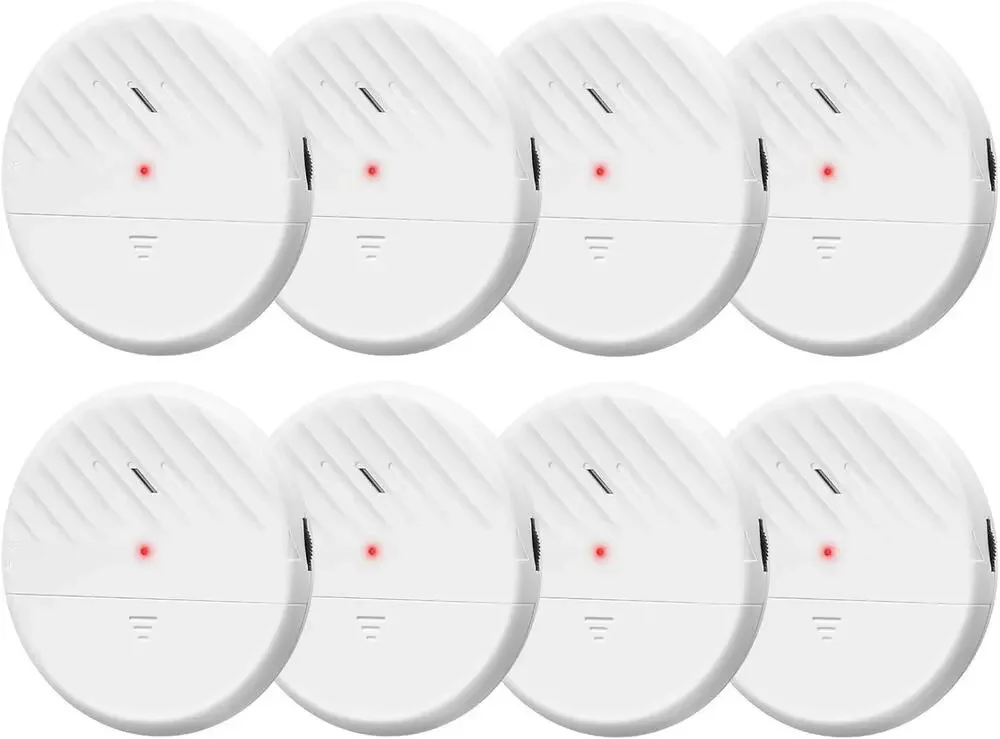 Ultra-Slim Wireless Glass Break Sensor Alarm 125dB for Home Security - Vibration